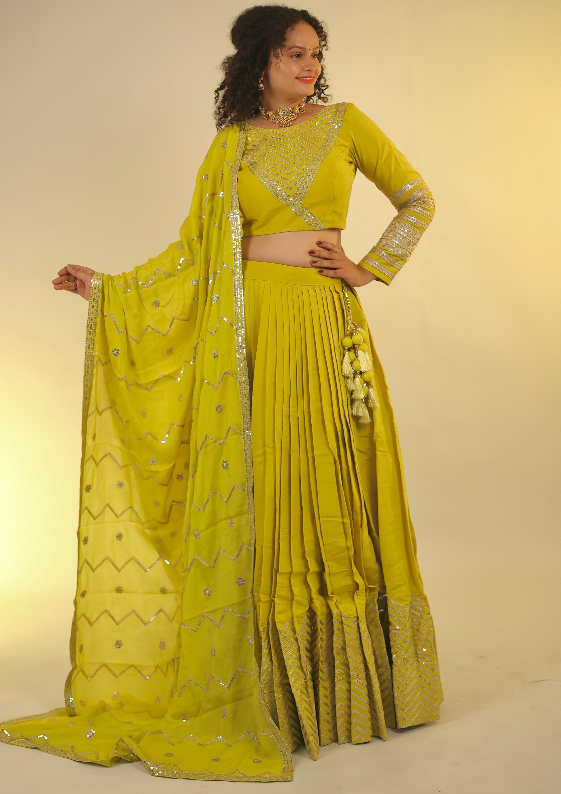Apsara silk lehenga