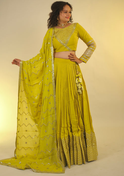 Apsara silk lehenga