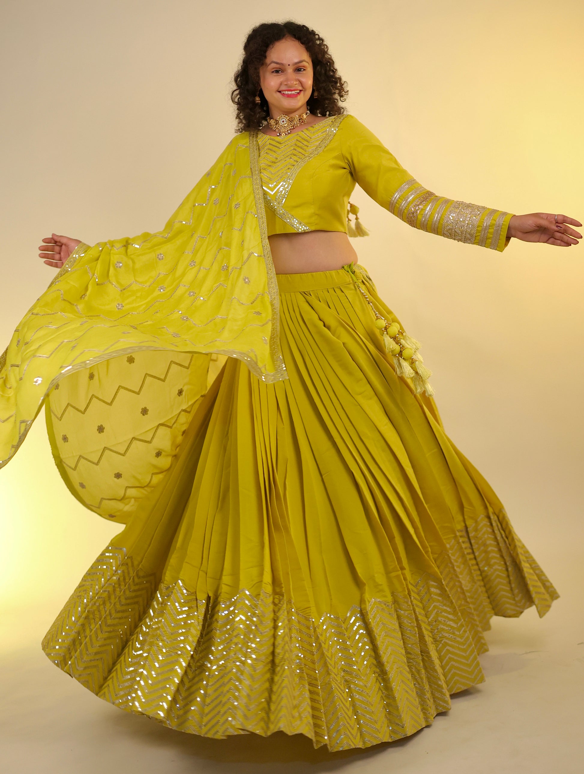 Apsara silk lehenga