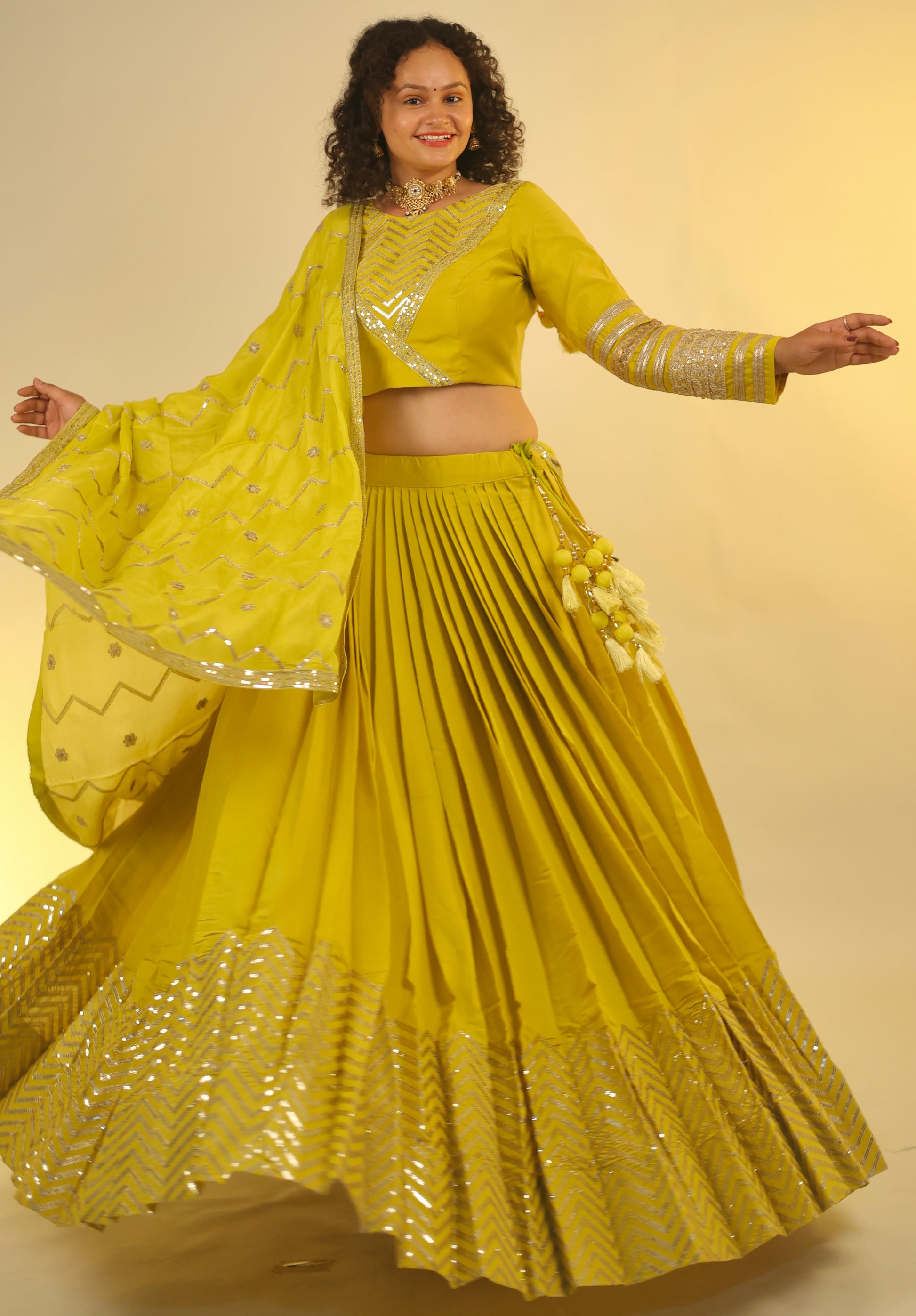 Apsara silk lehenga