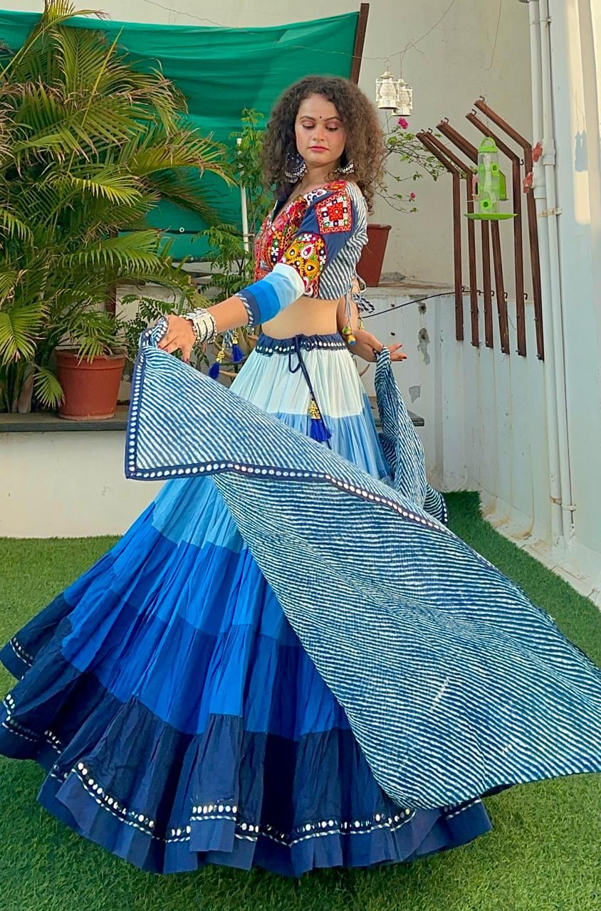 Shaded Gamthi chaniya choli