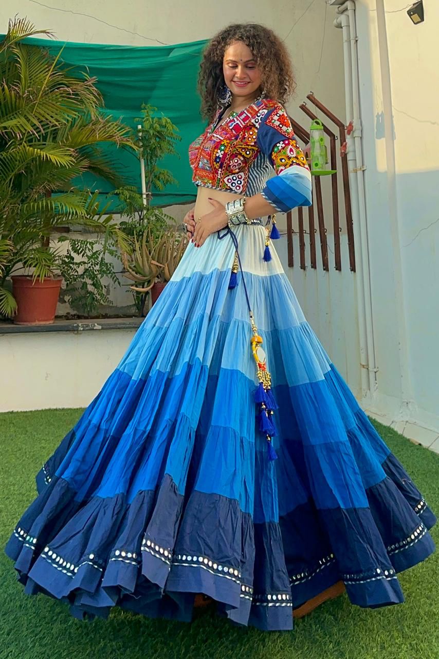 Shaded Gamthi chaniya choli