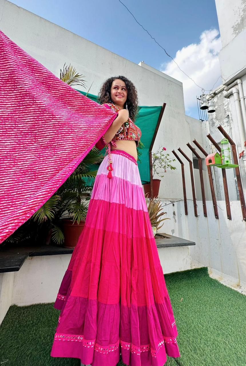 Shaded Gamthi chaniya choli
