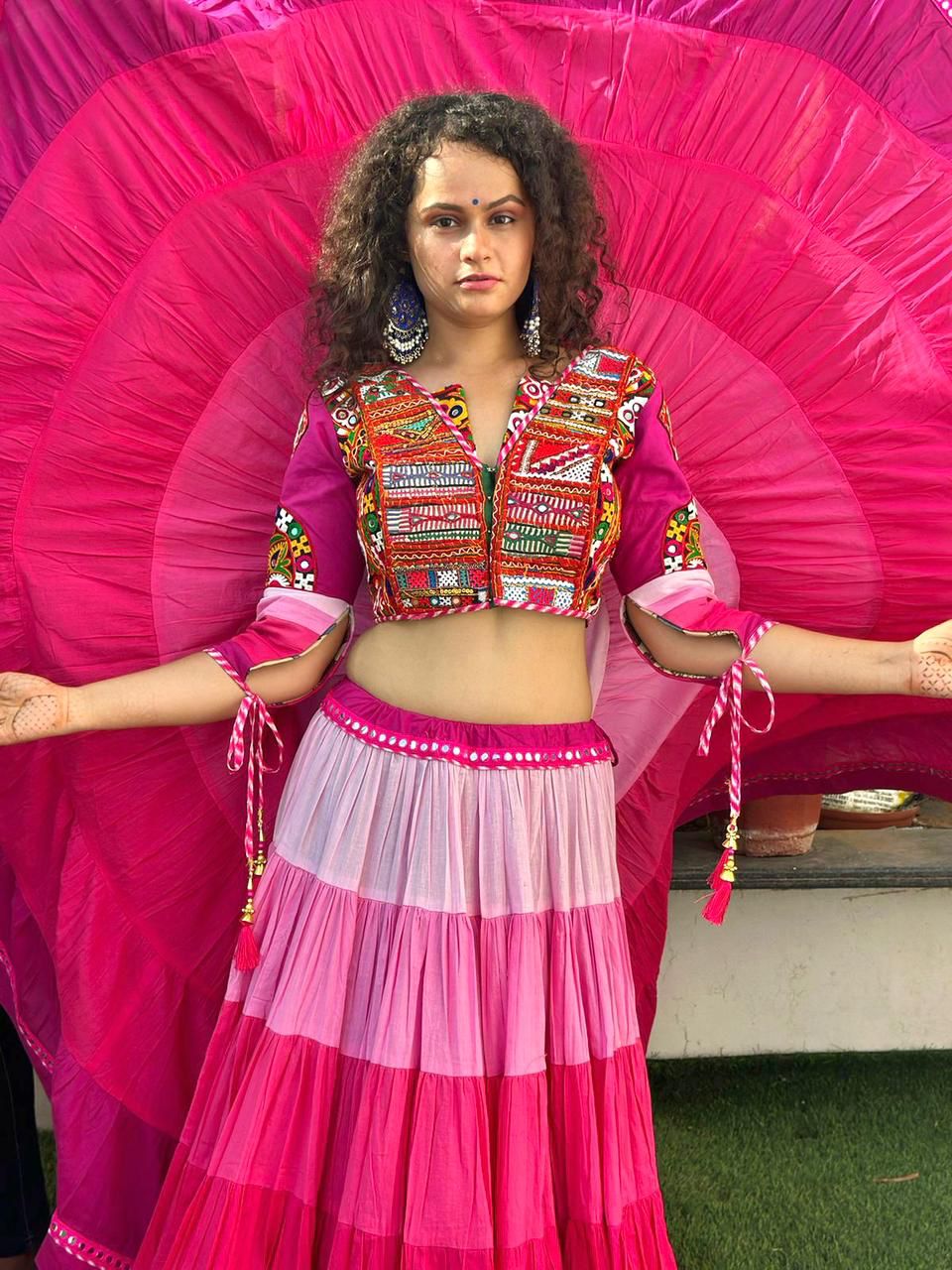 Shaded Gamthi chaniya choli