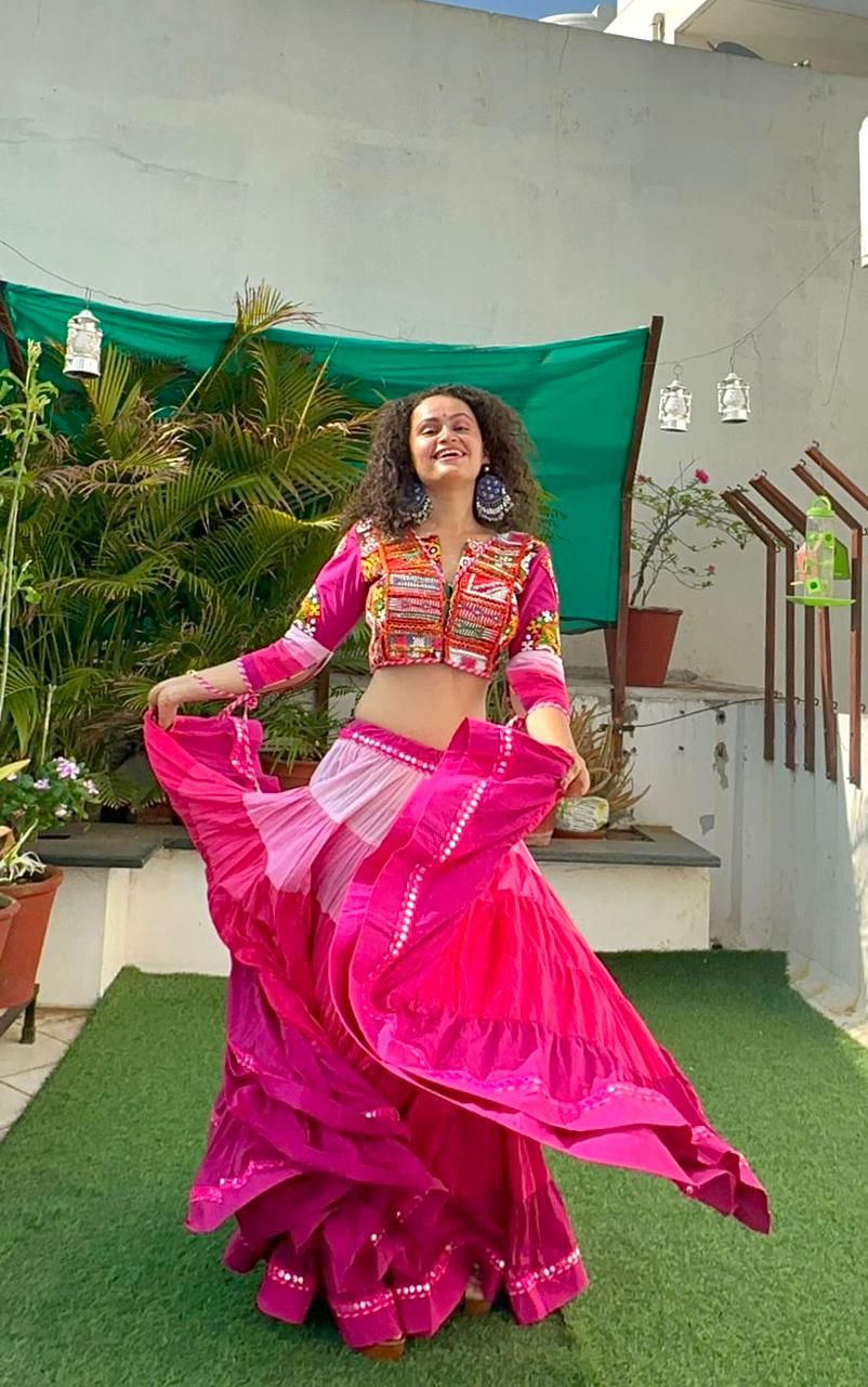 Shaded Gamthi chaniya choli
