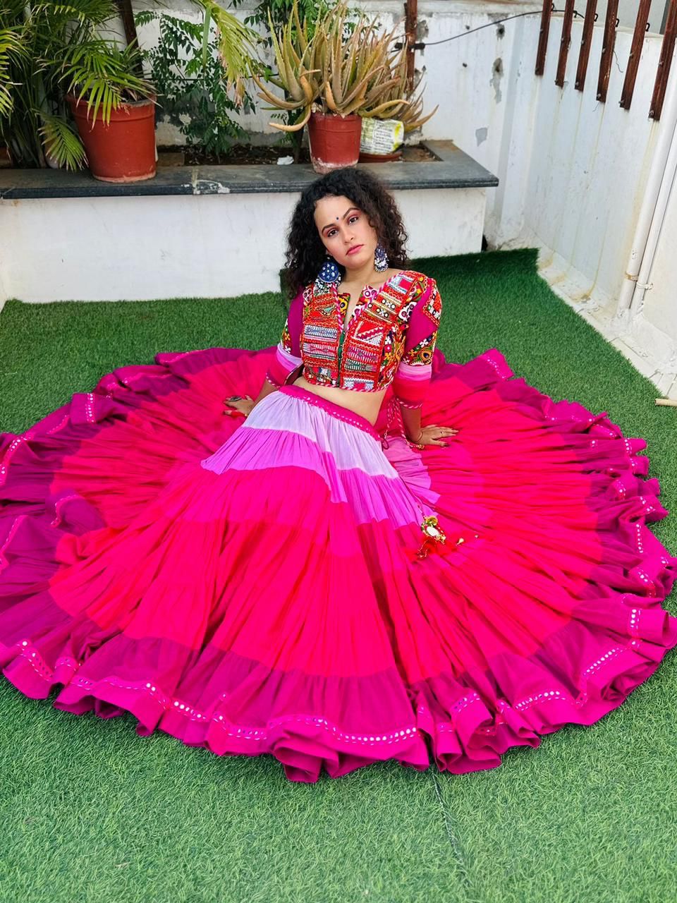 Shaded Gamthi chaniya choli