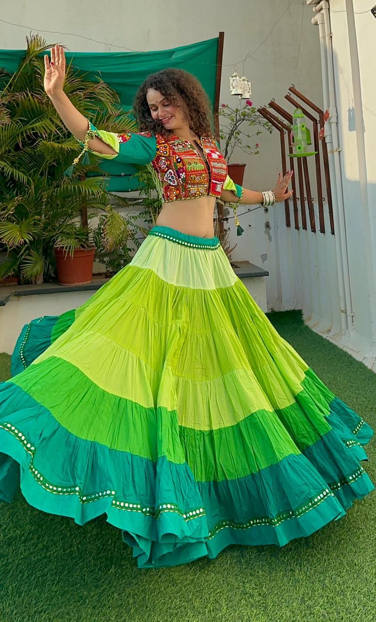 Shaded Gamthi chaniya choli