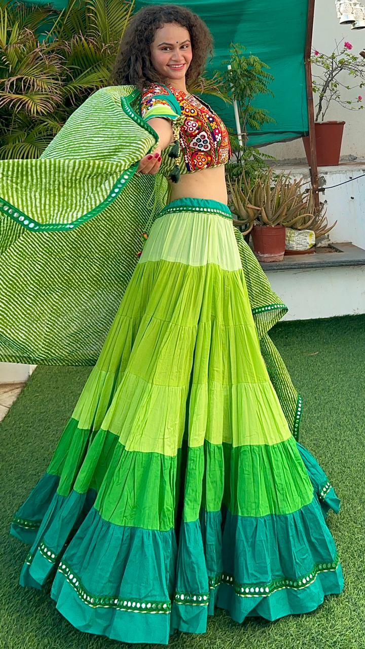 Shaded Gamthi chaniya choli