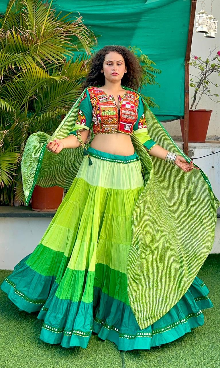 Shaded Gamthi chaniya choli
