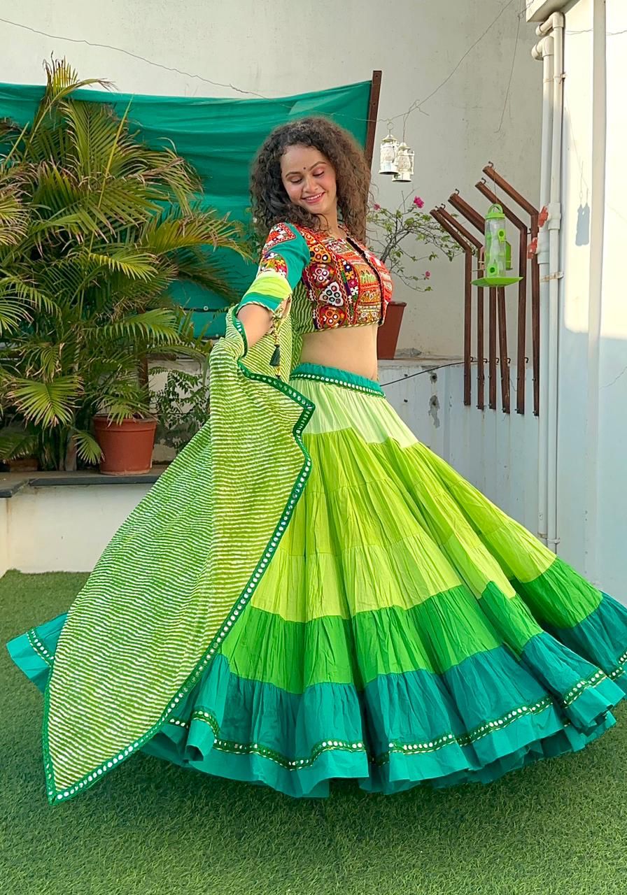 Shaded Gamthi chaniya choli