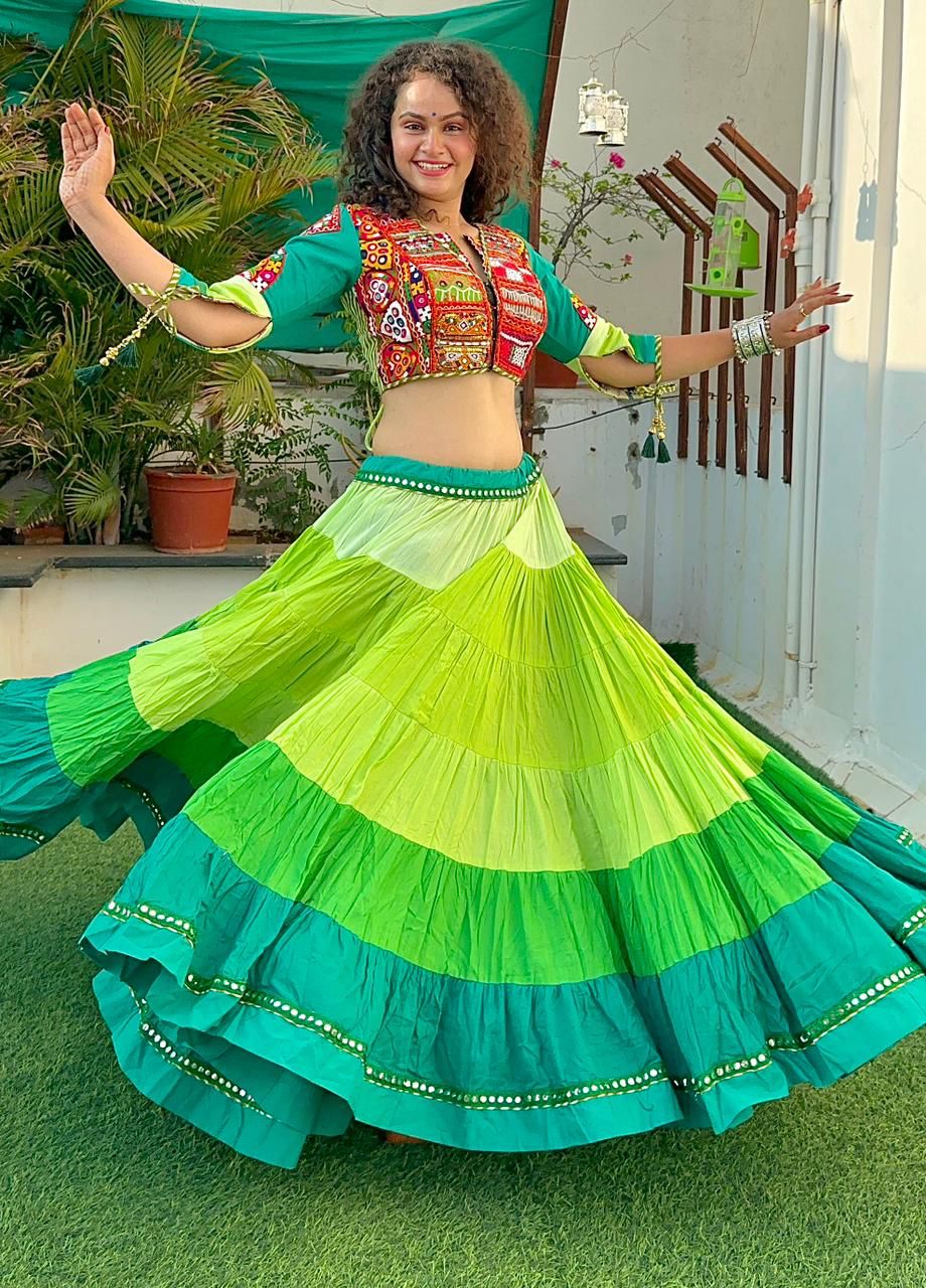 Shaded Gamthi chaniya choli