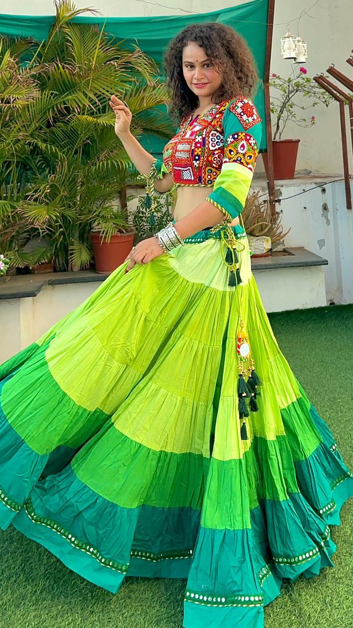 Shaded Gamthi chaniya choli