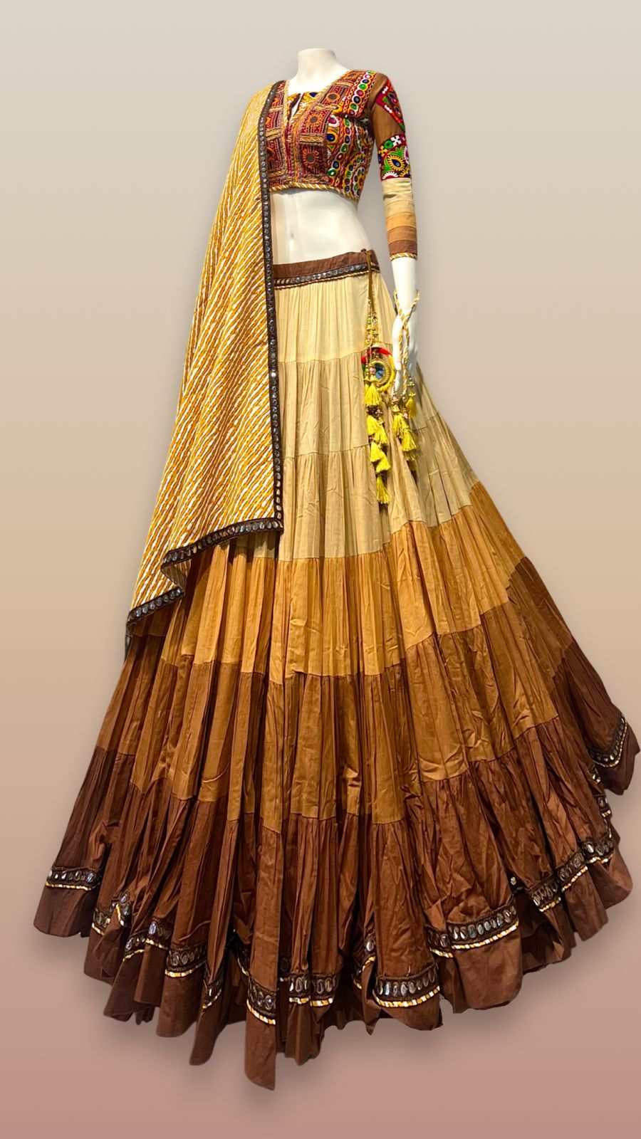 Shaded Gamthi chaniya choli