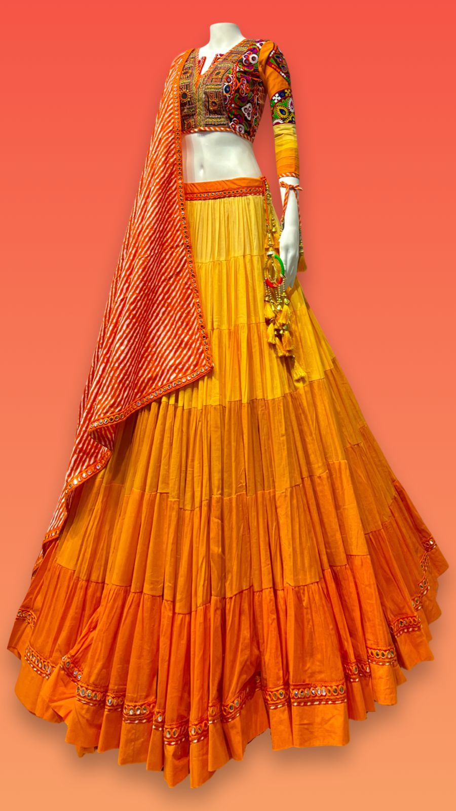 Shaded Gamthi chaniya choli