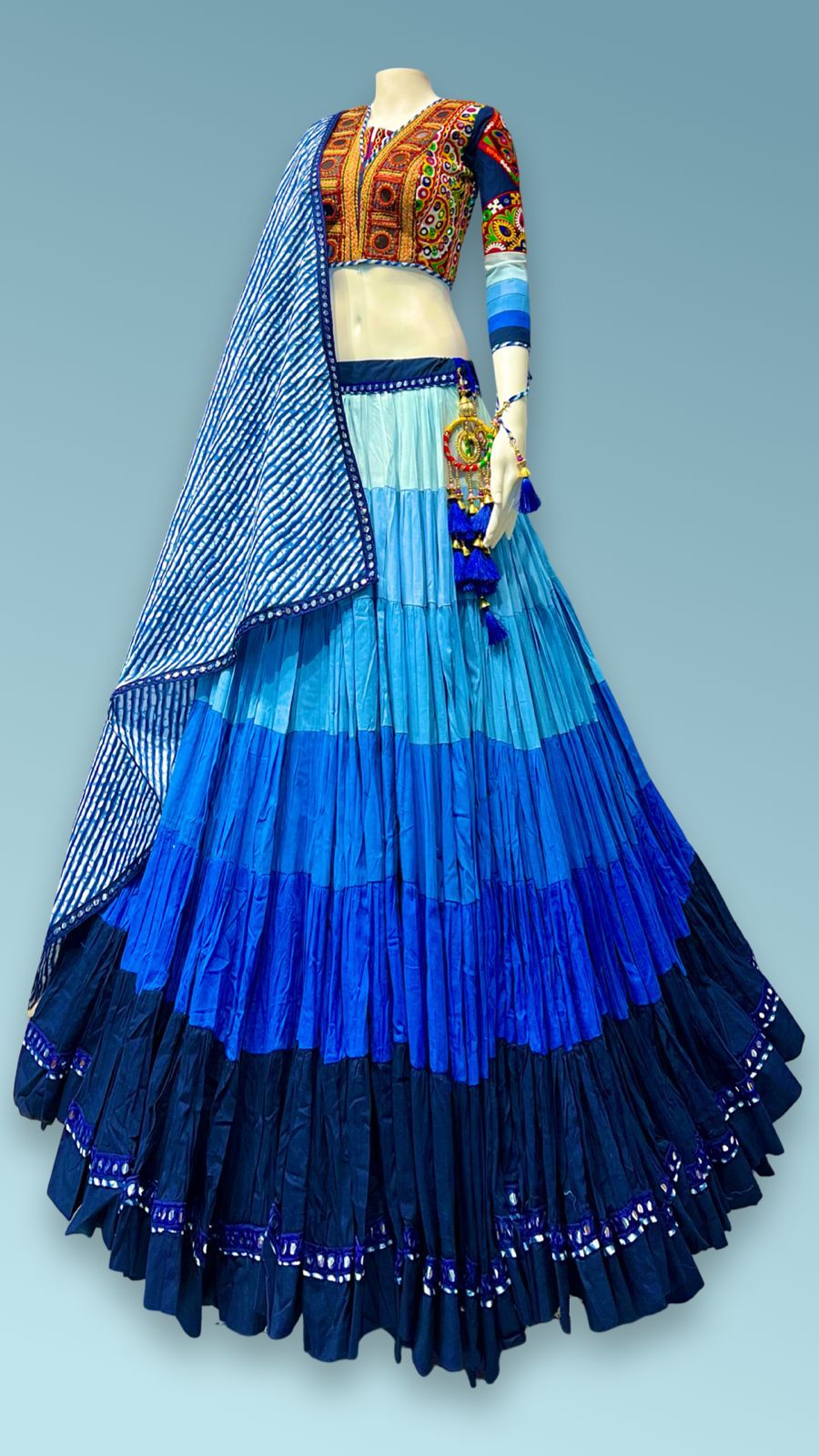 Shaded Gamthi chaniya choli