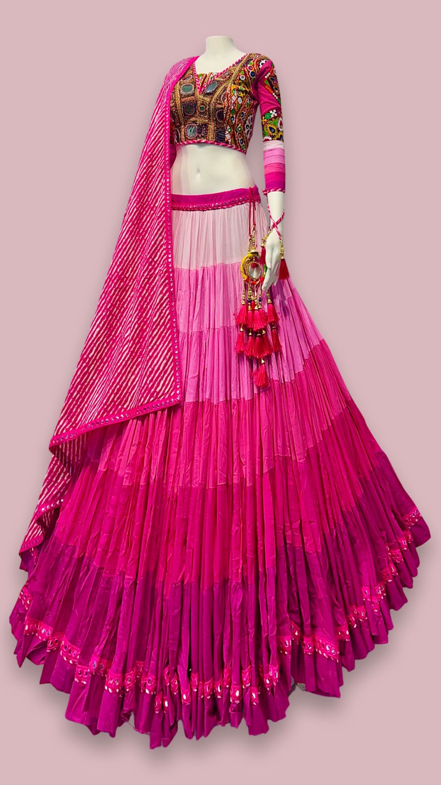 Shaded Gamthi chaniya choli