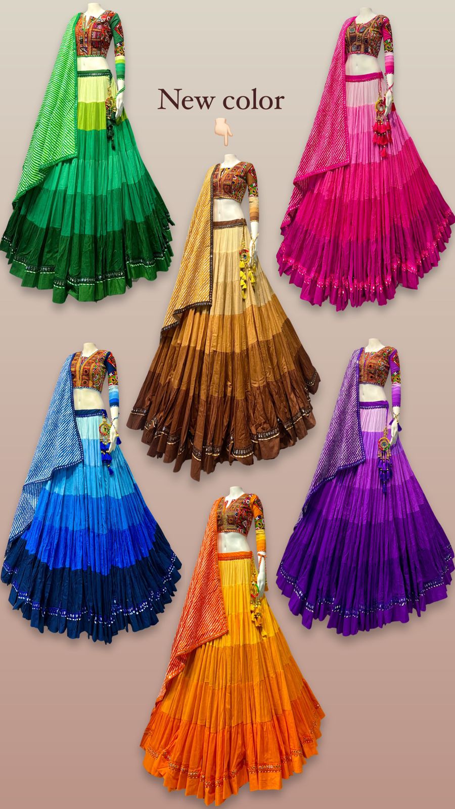 Shaded Gamthi chaniya choli